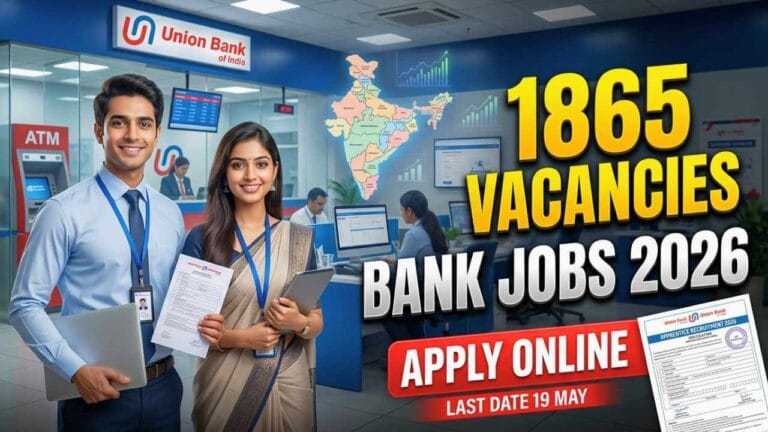 Union Bank of India Apprentice Recruitment 2026 notification for 1865 apprentice vacancies apply online